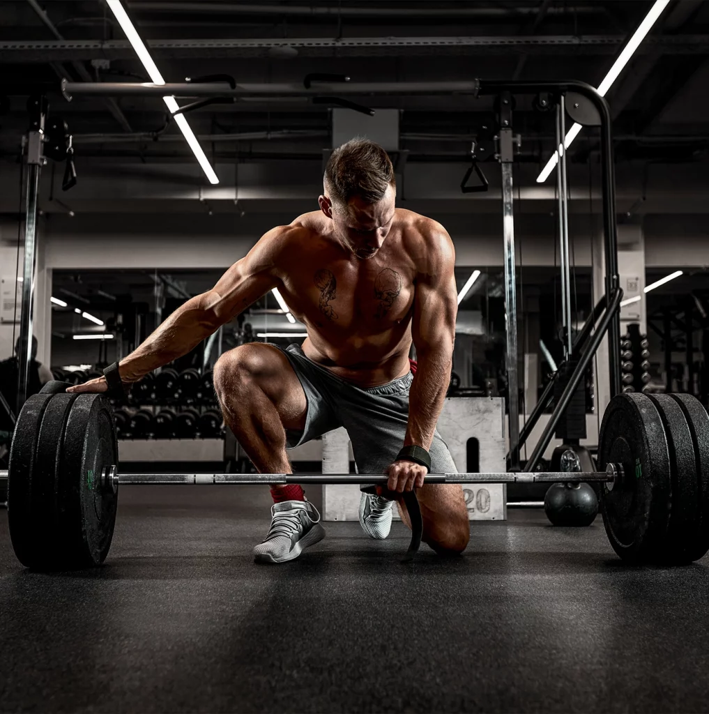 Male weight lifter sports medicine in Orange County