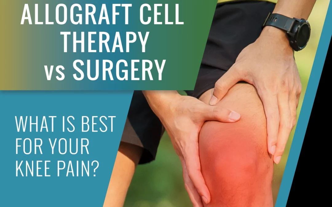 allograft cell therapy or surgery
