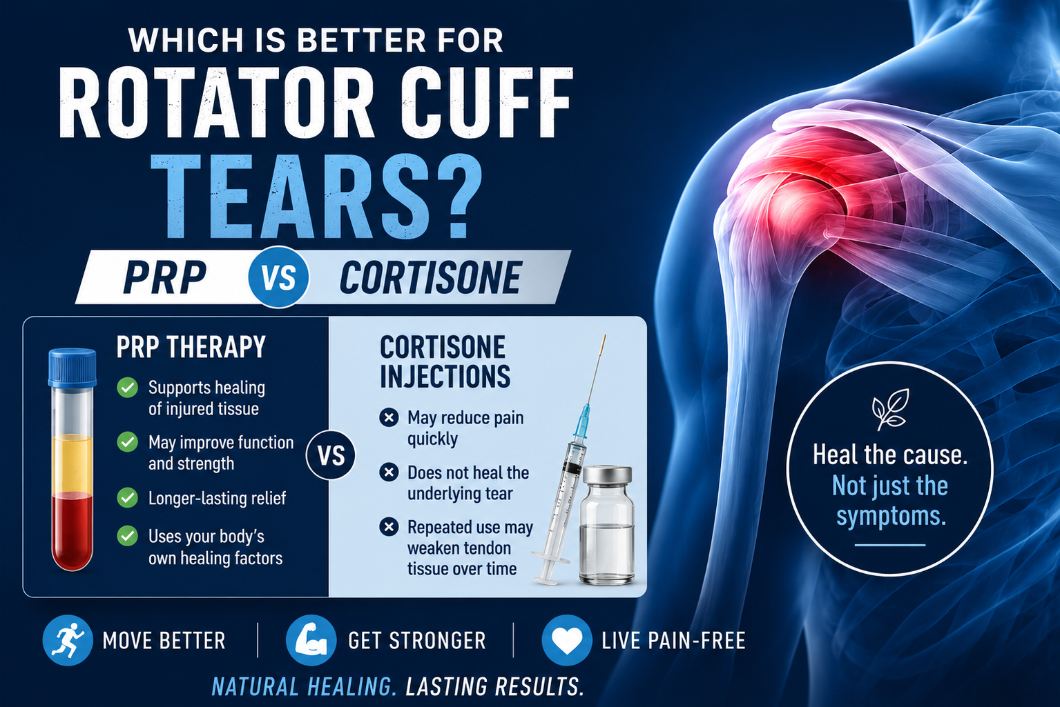 PRP vs. Cortisone for Rotator Cuff Tears